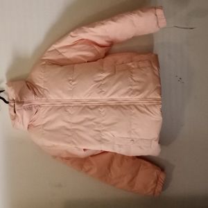 Art Class Puffer Jacket Girl Pink Size Large